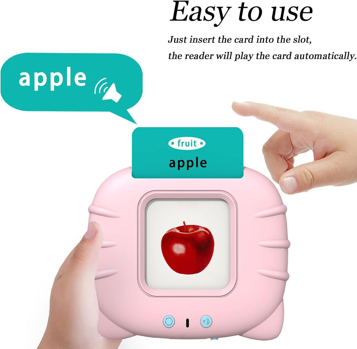Startcan Talking Flash Cards for Toddlers 1 2 3 4 5 - 224-pink（general Set） - image 2