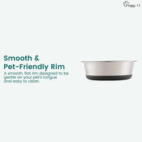 Deep Stainless Steel Dog Bowls, 3 US Cup Each - 2 Bowls / 2 Cups - image 4