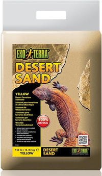 Exo Terra Desert Sand, Red for All Breed Sizes - Yellow
