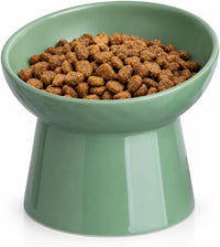 YauYik Small Raised Cat Bowls - GREEN