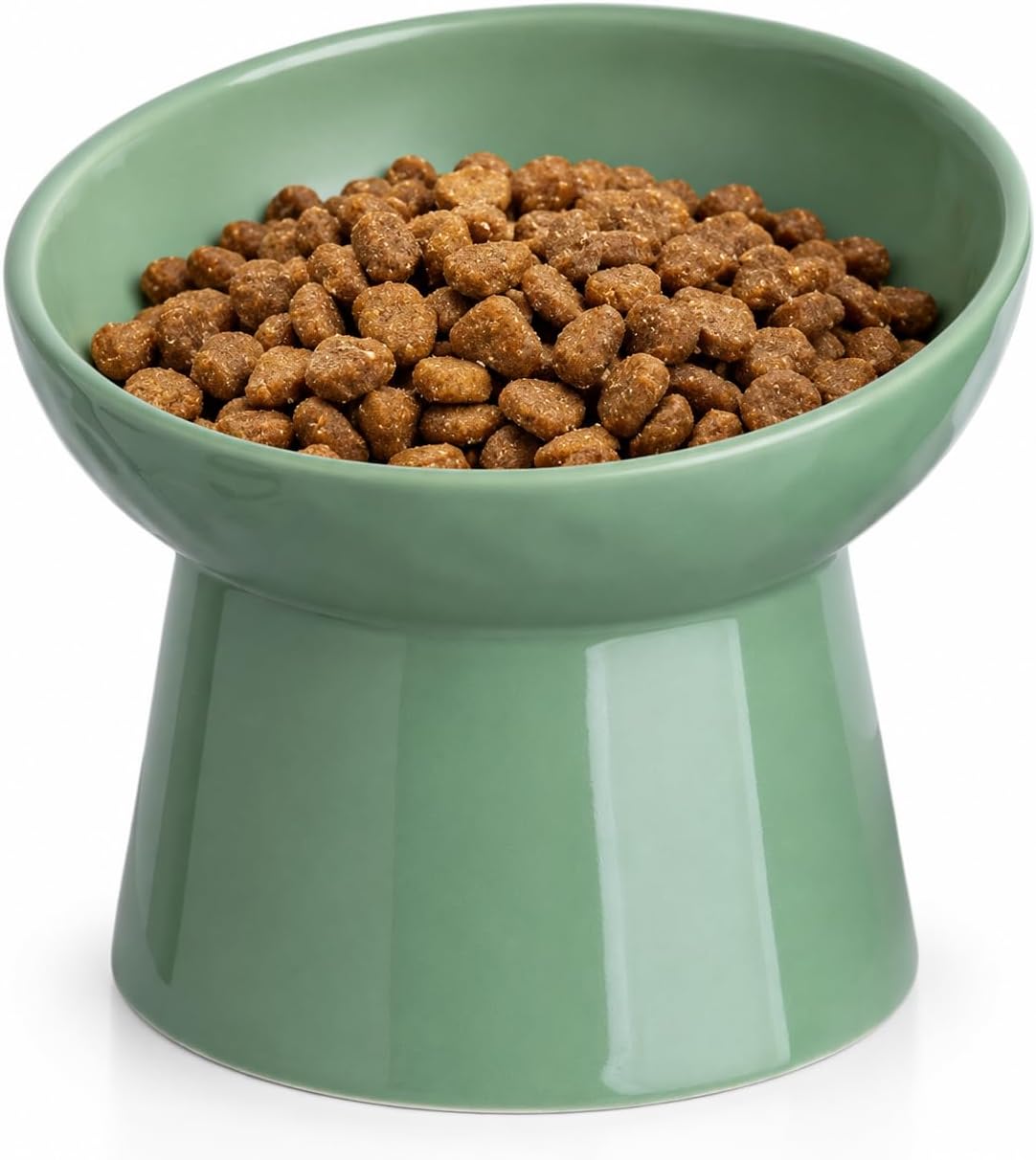 YauYik Small Raised Cat Bowls - GREEN