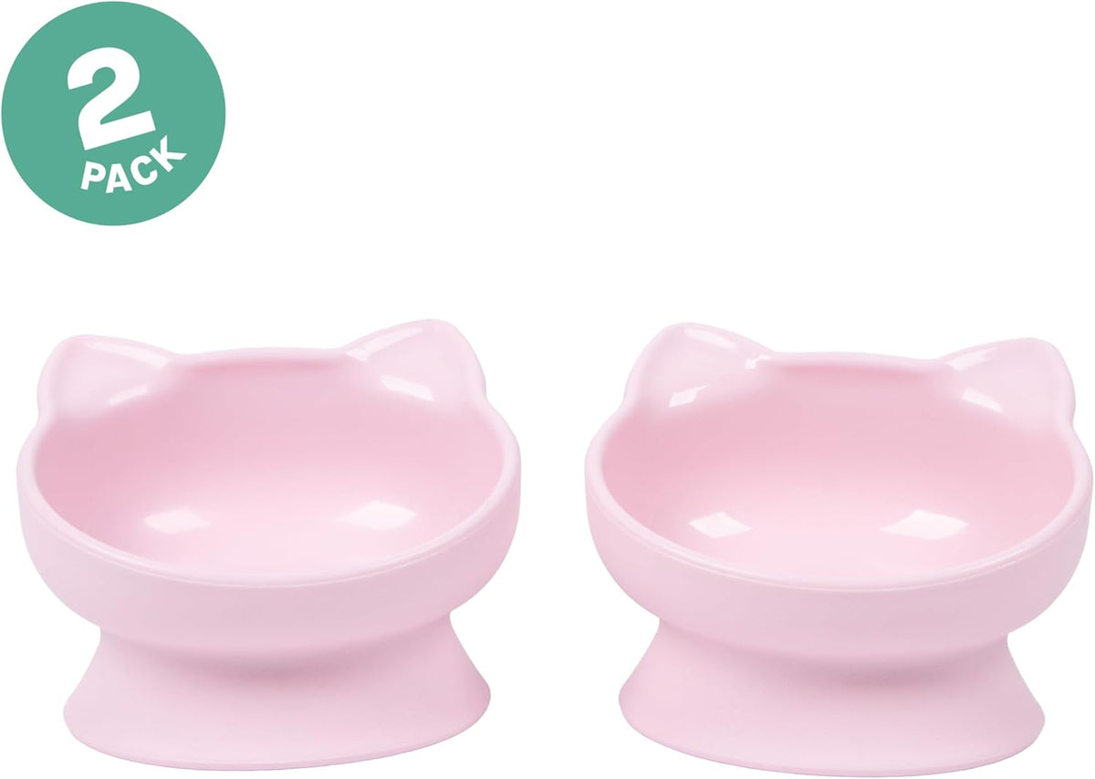 Kitty City Elevated Cat Bowls - Pink / Small - image 2
