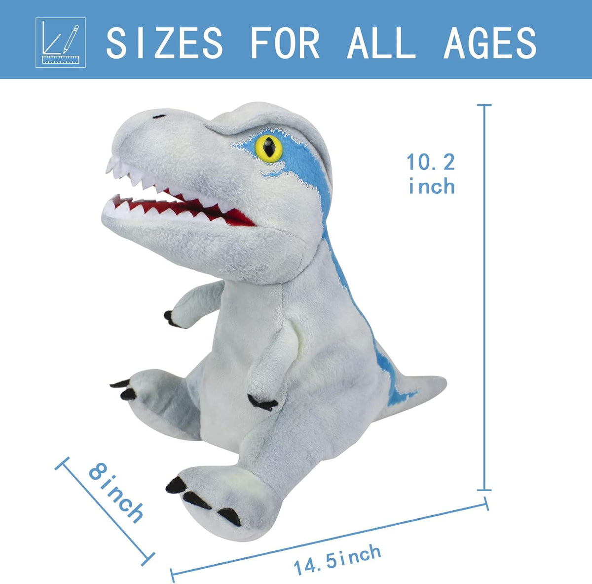 Puppet Hand Puppets for Kids - Dinosaur 9 - image 2