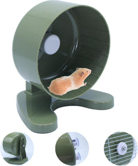 Hamster Wheel, 8.7" Super-Silent Exercise Wheels - Green / Small