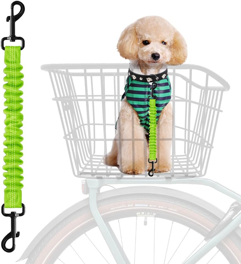 Dog Seat Belt for Bike Basket - Green