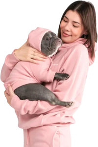 Spark Paws Human Hoodie, Matching Dog and Owner Clothes - Small / Dusty Pink - image 2