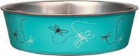 Loving Pets Bella Dog Bowls, Stainless Steel Dog & Cat Bowls - Dragonfly / Small (10-20lbs)