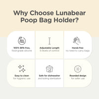 Dog Poop Bag Holder for Leash – Essentials for Dogs - Ivory - image 3