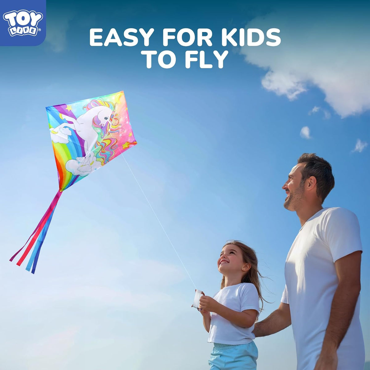 TOY Life Unicorn Kite for Kids - Rainbow Unicorn kite - image 3