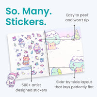 Cupkin Animal Habitats Sticker Book, 12 Coloring & Activity - Winter Wonderland - image 2