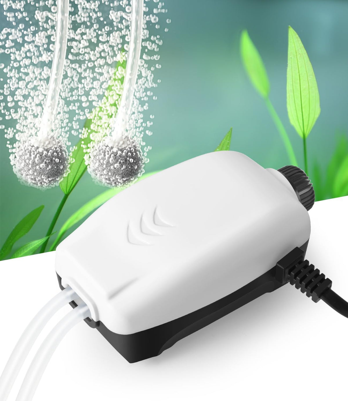 HITOP Dual Outlet Aquarium Electric Air Pump - 2W-57GPH