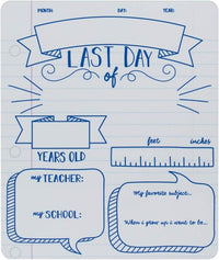 Canopy Street first and last day of school dry erase sign set in notebook design, 10 x 12 inches - view 8
