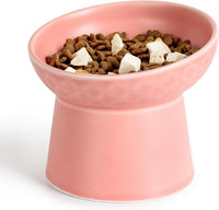 YauYik Small Raised Cat Bowls - PINK