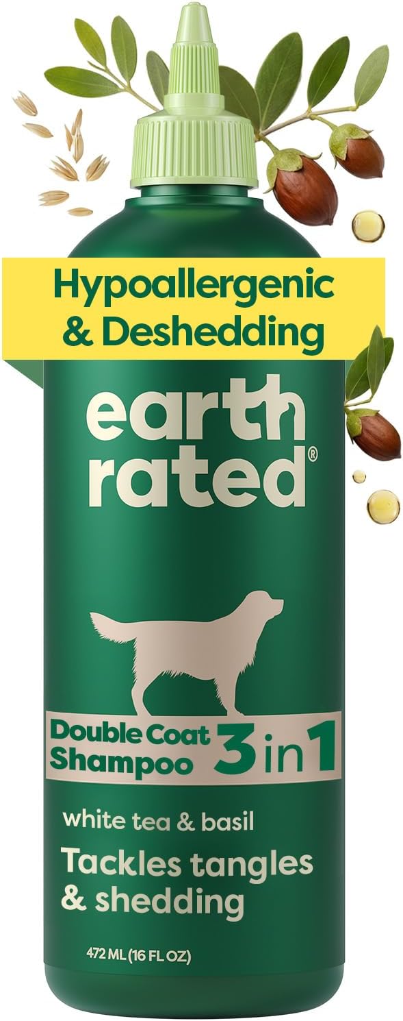 Earth Rated Deshedding Hypoallergenic Dog Shampoo & Conditioner - Deshedding Shampoo