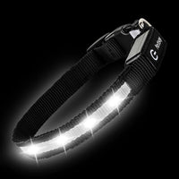Super Bright LED Dog Collar, Waterproof Light up Collars – Essentials for Dogs - XS(Width:0.6",Length:8" - 11.5") / White - image 2
