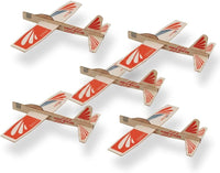 Barsha Space balsa wood airplane kit, five laser-cut glider kits with slot-and-tab parts
