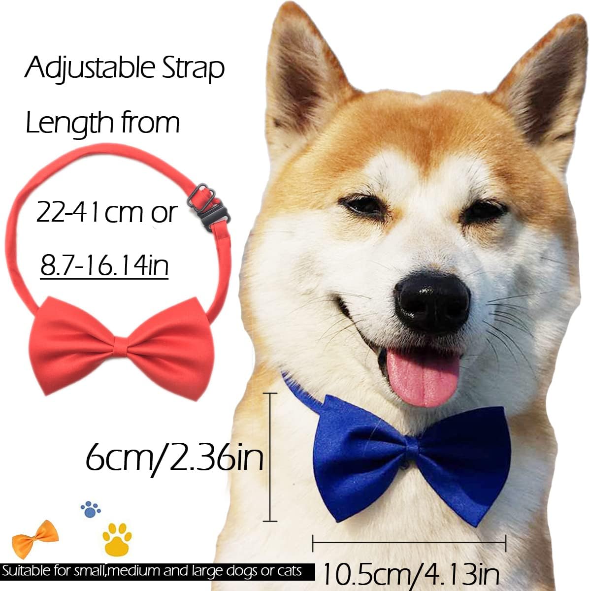 20 Pcs Dog Bow Tie, Bowties for Puppy Dogs - image 2