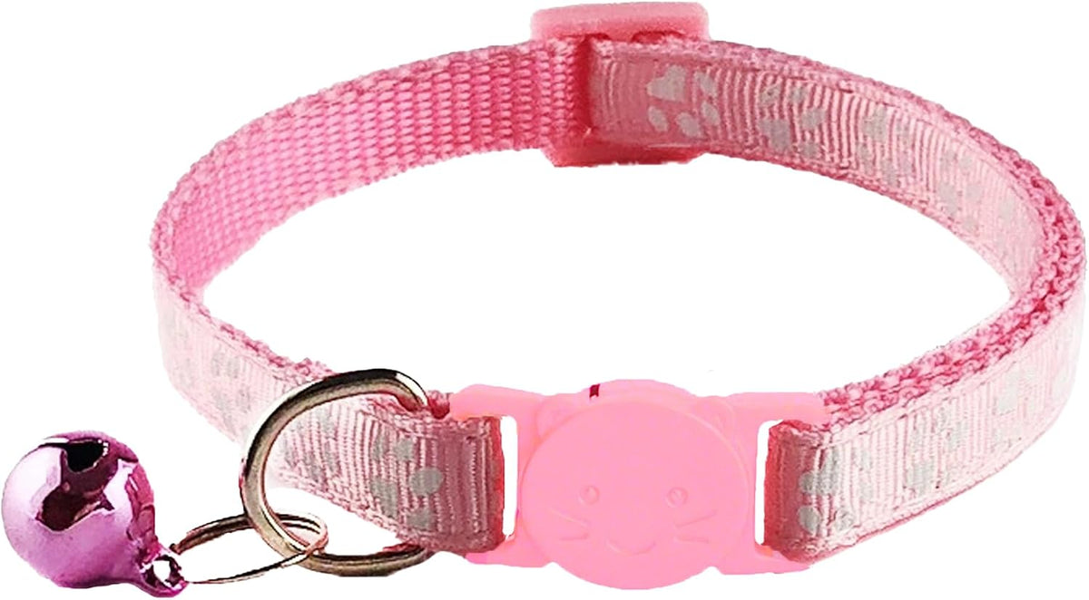 2 Pack Breakaway Cat Collars with Bells - Pink - image 3