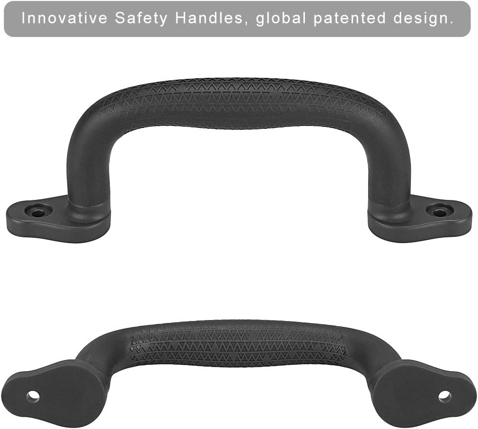 Dolibest Set of 4 Safety Playground Handles - Black-4pcs - image 4