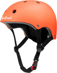 Besttravel Kids Helmet, Toddler Adjustable Kids Ages 3-8 Years Old Boys Girls Multi-Sports Safety - Orange
