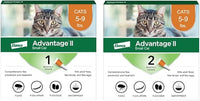 Advantage II Small Cat Vet-Recommended Flea Treatment & Prevention | Cats 5-9 lbs. | 3-Month Supply