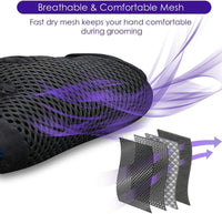 Pet Hair Removal Glove with 255 Silicone Tips for Dogs & Cats - Purple - image 3