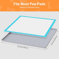 Pee Pad Tray Holder for Dogs - Light Gray / 25"L x 25"W - image 2