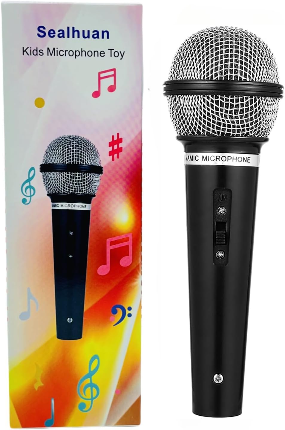 Microphone Toy for Kids - Plastic Pretend Prop Fake Microphone Toy for Halloween, Christmas