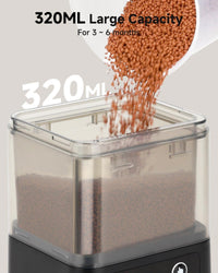 fishkeeper Automatic Fish Feeder for Aquarium, 8H/10H/24H Timer - 320ML - image 2