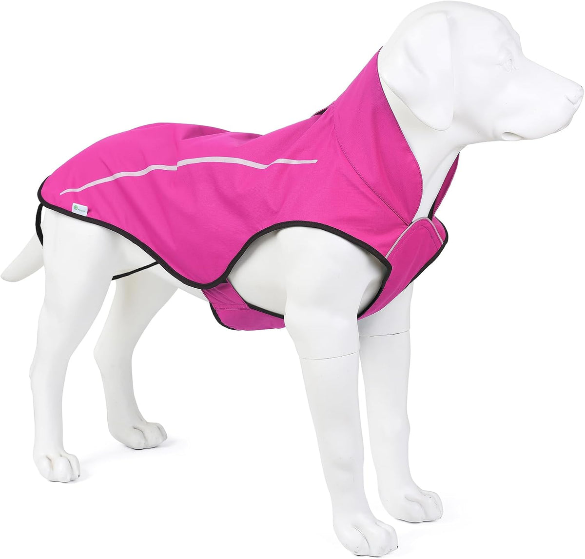 Mile High Life Dog Raincoat - L Chest 32"-40" / Hot Pink - image 4