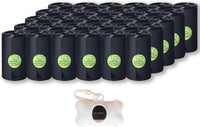 Dog Poop Bags – Essentials for Dogs - Black / 20 Count (Pack of 30)