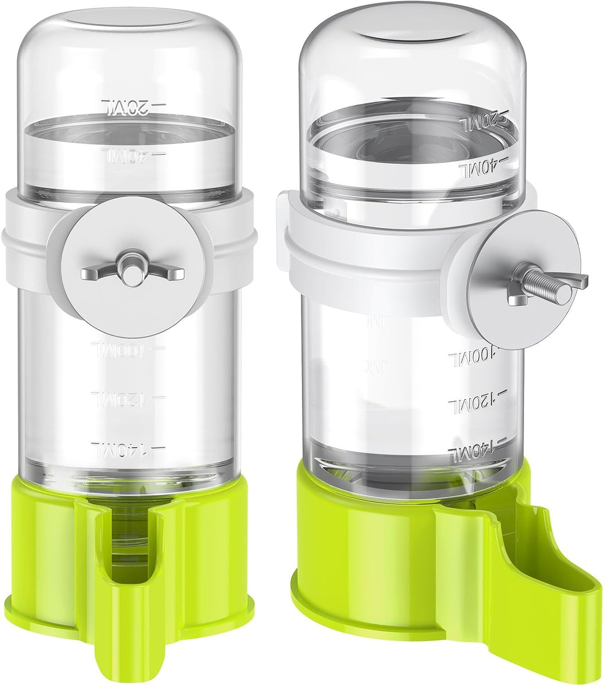 Pawfly 2 Pcs Bird Water Dispenser, Automatic Water Feeder - 2 PC / Green