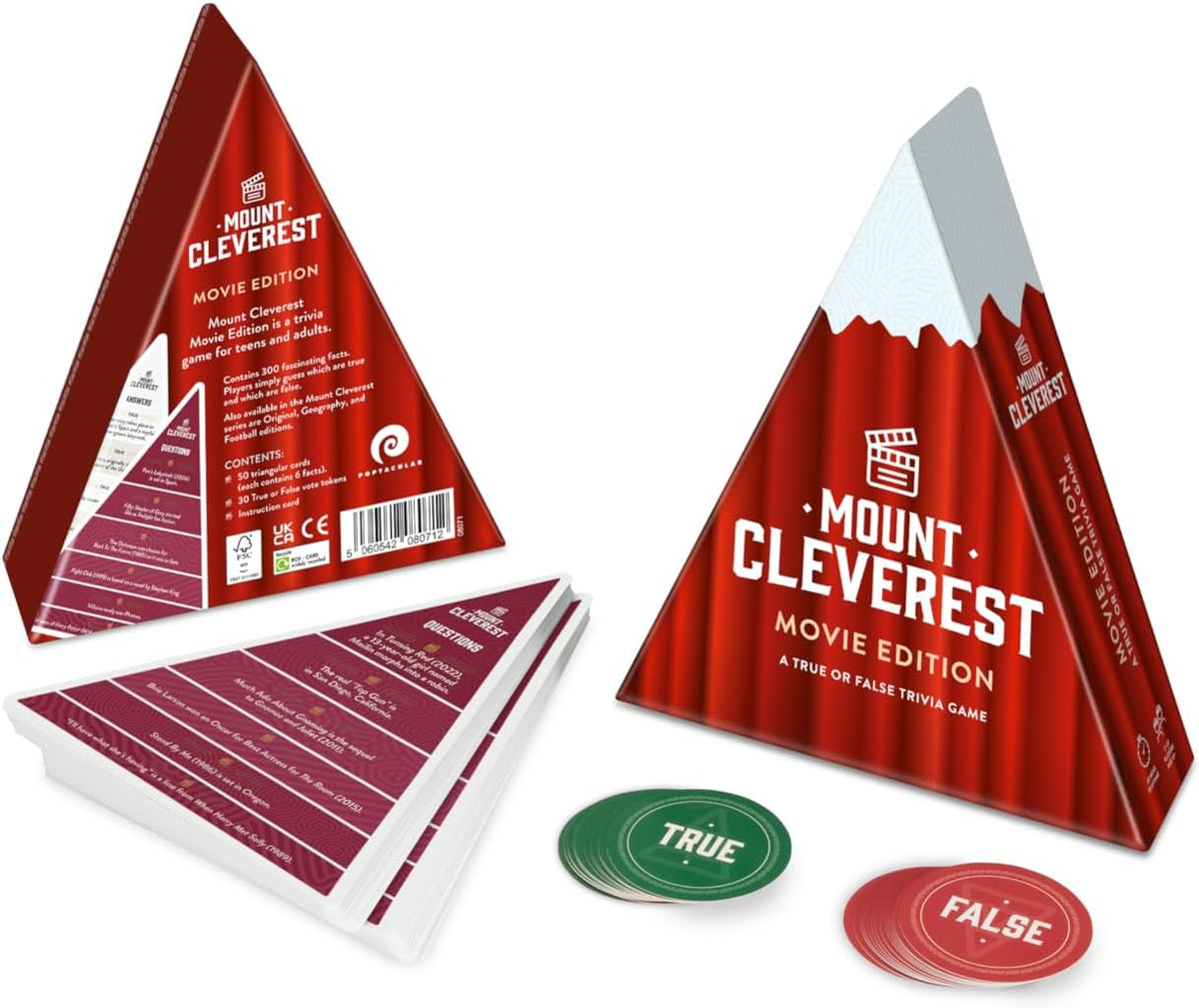 Mount Cleverest Original Edition, True or False Trivia Game - Movies - image 3