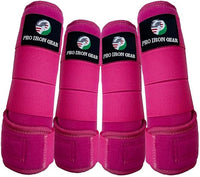 Horse Medicine Brushing Boots Leg Wraps Protection Gear Set of 2 and Set of 4 in 14 Colors