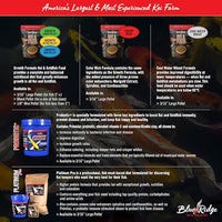 Blue Ridge Koi Fish Food 14lb - Koi Food 3/16” Large and Mini Blend Growth Formula, Goldfish Food, Premium Fish Food for Ponds, Ponds Fish Food, Floating Pond Pellets