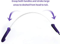 BOTH WINNERS Dual-Sided Shedding Blade with Stainless Steel Blade - Purple - image 2