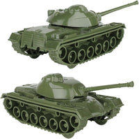 TimMee Toy Tanks for Plastic Army Men, OD Green WW2 3pc - Olive Green - image 3