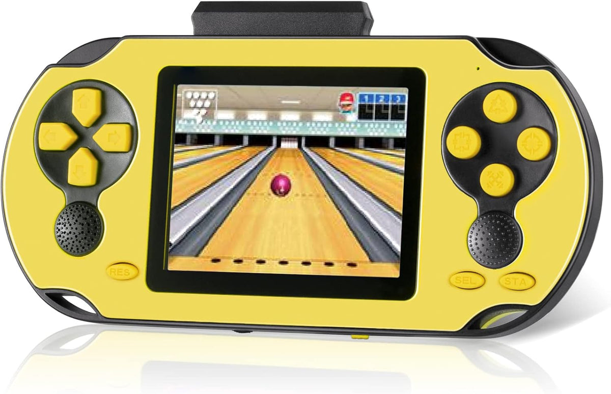 TaddToy 16 Bit Handheld Game for Kids Adults - Yellow