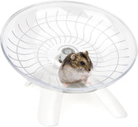 Hamster Wheel Flying Saucer Silent Exercise Wheel Running Wheel - White
