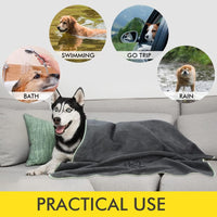 KinHwa Dog Towels for Drying Dogs - 30inchx50inch / Gray - image 4