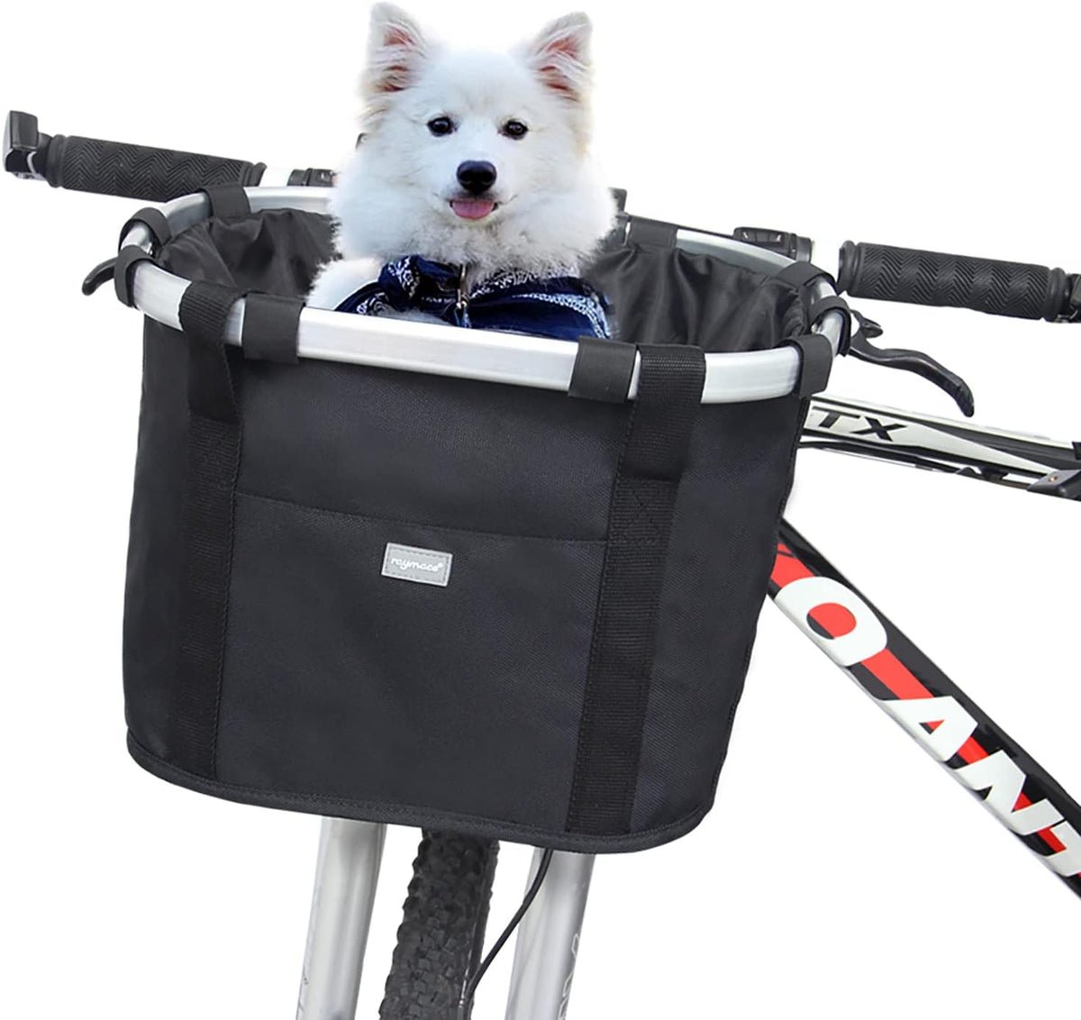 Bicycle Basket Dog Bike Handlebar Basket Front - Black