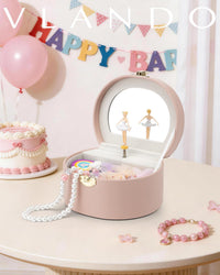 VLANDO Musical Jewelry Box for Girls - D.Pink - image 2