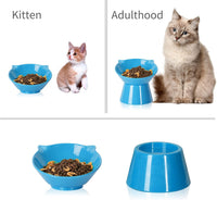 Detachable Elevated Cat Bowls - Blue - image 3