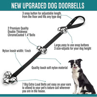BLUETREE Dog Doorbells Premium Quality Training Potty Great Dog Bells - 02Black - image 2