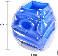 SUNSHINE-MALL 2 pc Sumo Balls for Kids, Bubble Bounce Ball - blue+blue - image 3