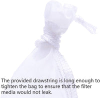 Aquarium Extra Fine Media Filter Bag 7.5"*3.6" 3 Pack – Essentials for Fish - 10"*3.9" (6 pack) - image 4