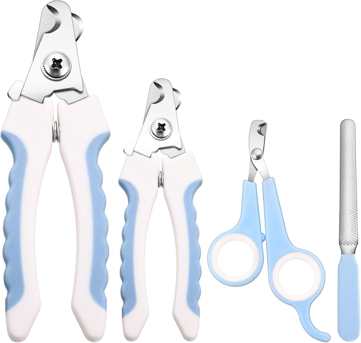 Mudder 4 Pieces Dog Nail Clippers Kit Dog Cat Pets Nail Clipper