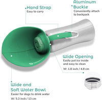LumoLeaf Portable Dog Water Bottle 27 OZ - Green - image 4