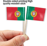 mflagperft 100-pack American flag toothpicks with double-sided paper USA flags on wooden picks - view 24