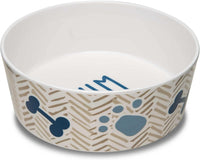 Loving Pets Dolce Moderno Dog Bowl - Small / Yum Chevron